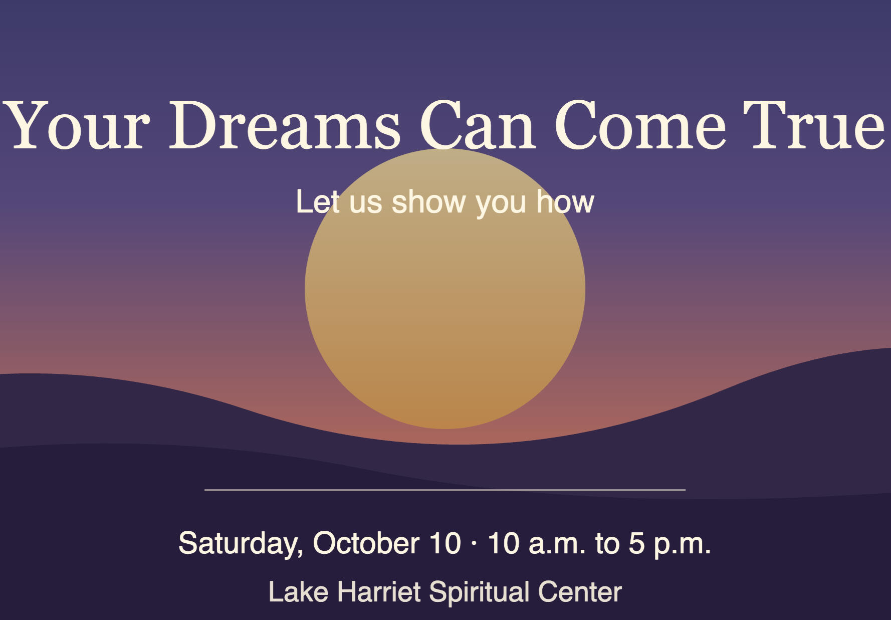 Your Dreams Can Come True