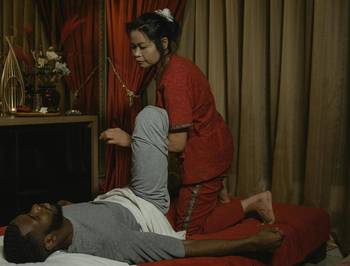 79 year-old man dealing with cancer pain